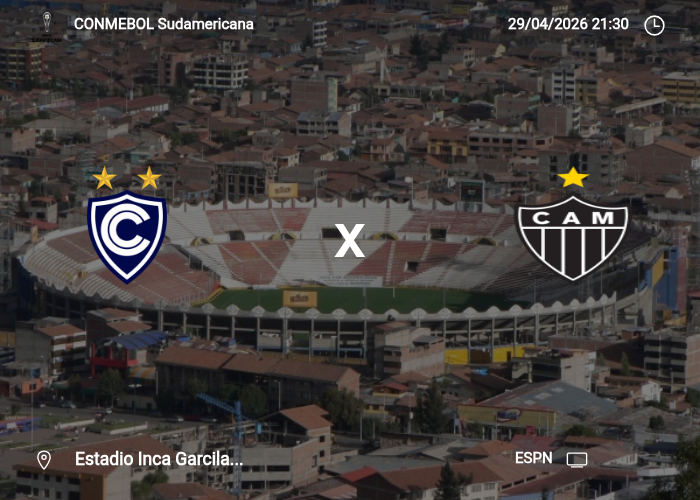 Cienciano x Atletico-MG: Informações da partida | 29/04/2026