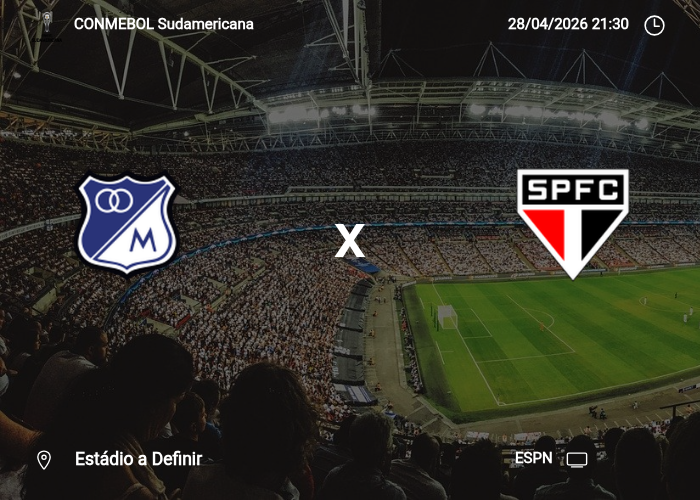 Millonarios x Sao Paulo: Informações da partida | 28/04/2026