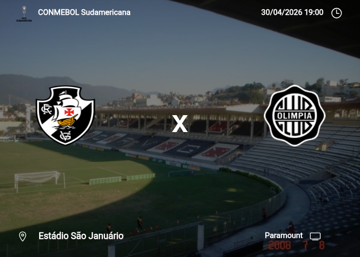 Vasco DA Gama x Olimpia: Informações da partida | 30/04/2026