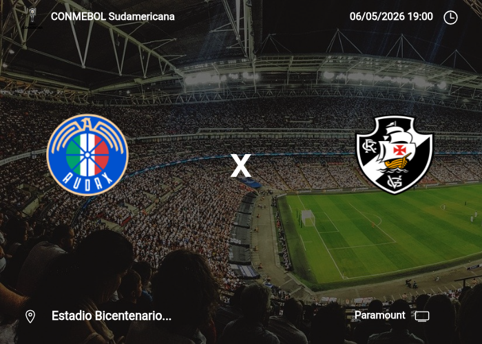 A. Italiano x Vasco DA Gama: Informações da partida | 06/05/2026