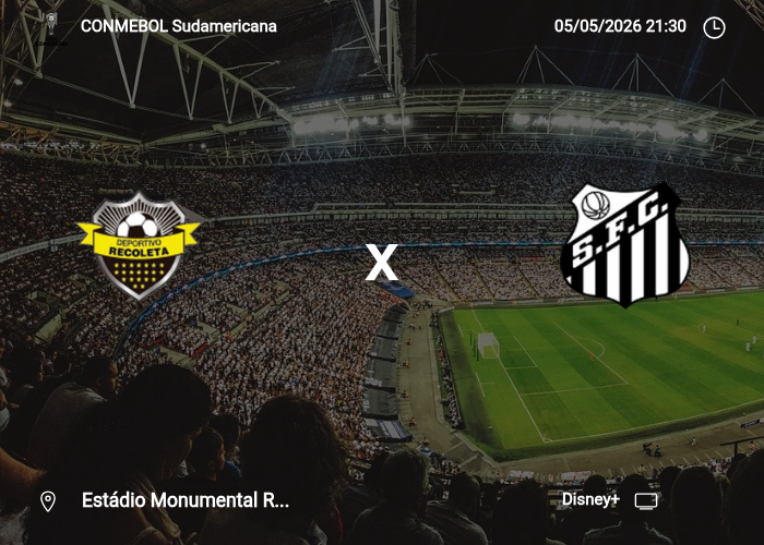 Deportivo Recoleta x Santos: Informações da partida | 05/05/2026