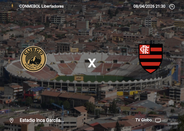 Cusco x Flamengo: Informações da partida | 08/04/2026