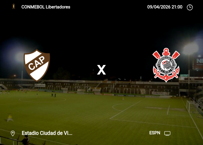 Platense x Corinthians: Informações da partida | 09/04/2026