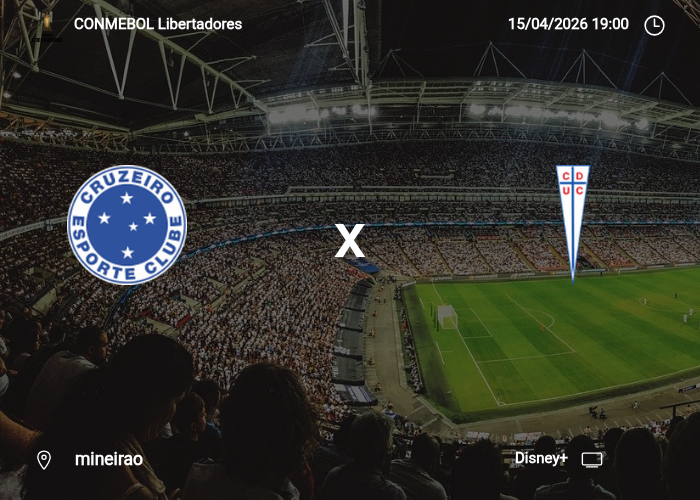 Cruzeiro x U. Catolica: Informações da partida | 15/04/2026
