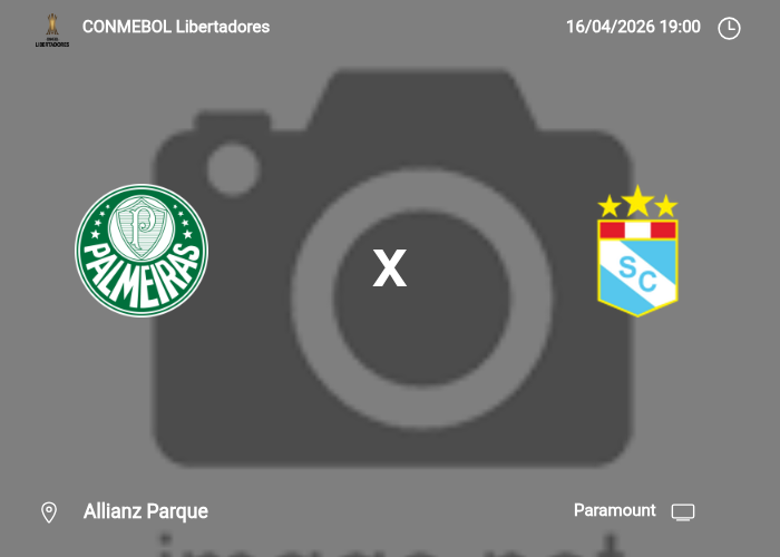 Palmeiras x Sporting Cristal: Informações da partida | 16/04/2026