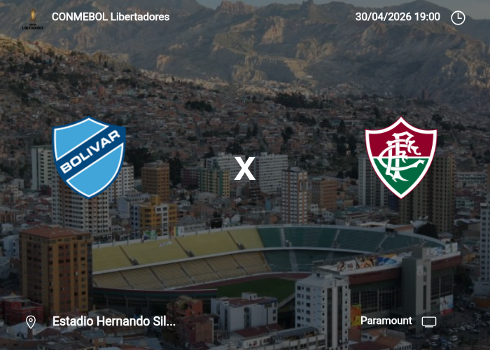 Bolívar x Fluminense: Informações da partida | 30/04/2026