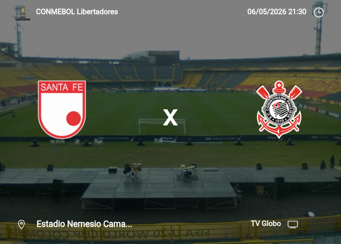 Santa Fe x Corinthians: Informações da partida | 06/05/2026