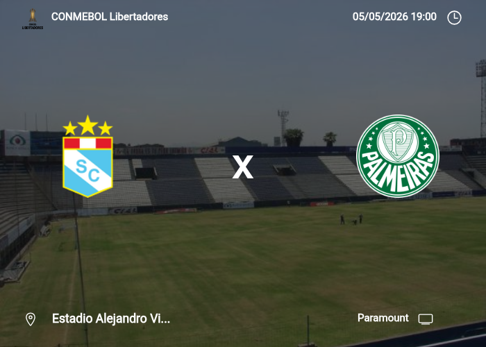 Sporting Cristal x Palmeiras: Informações da partida | 05/05/2026