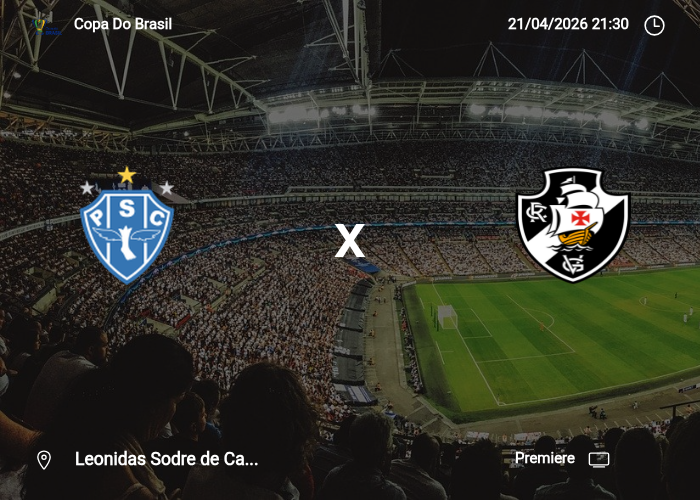 Paysandu x Vasco DA Gama: Informações da partida | 21/04/2026