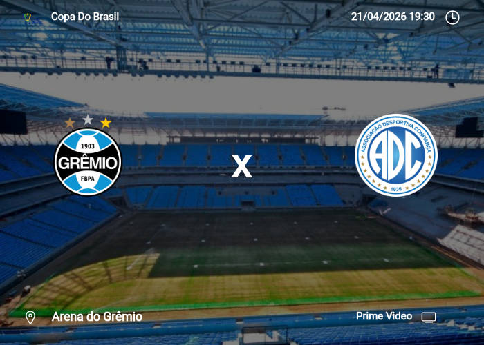 Gremio x Confiança: Informações da partida | 21/04/2026